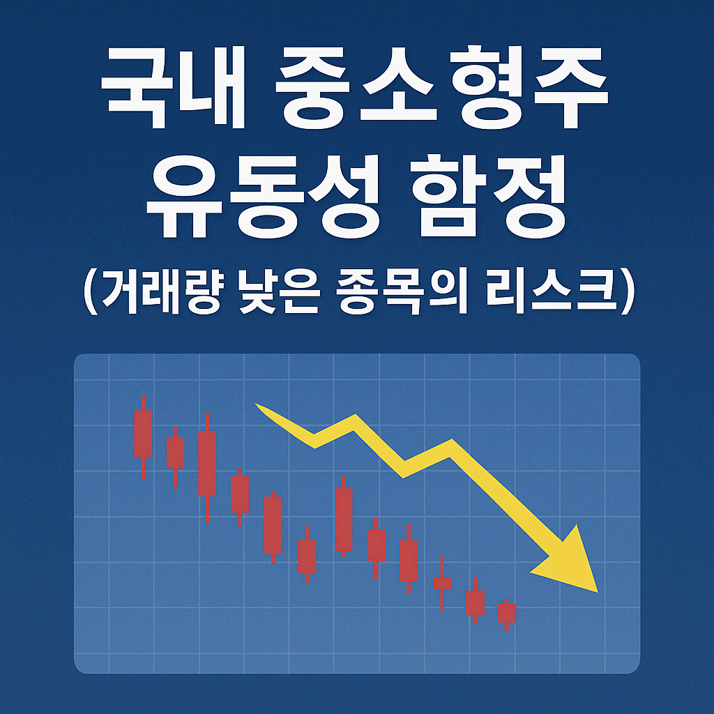 국내 중소형주 유동성 함정 | 거래량 낮은 종목이 위험한 이유와 피하는 법